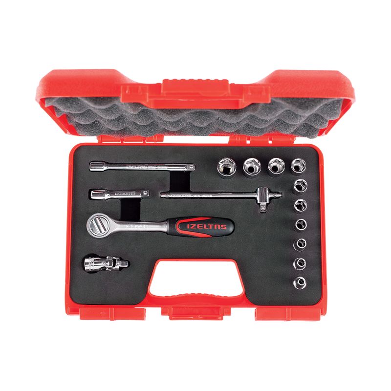 1/4" Altı Köşe Lokma Anahtar Takımı (15 Parça, mm)
